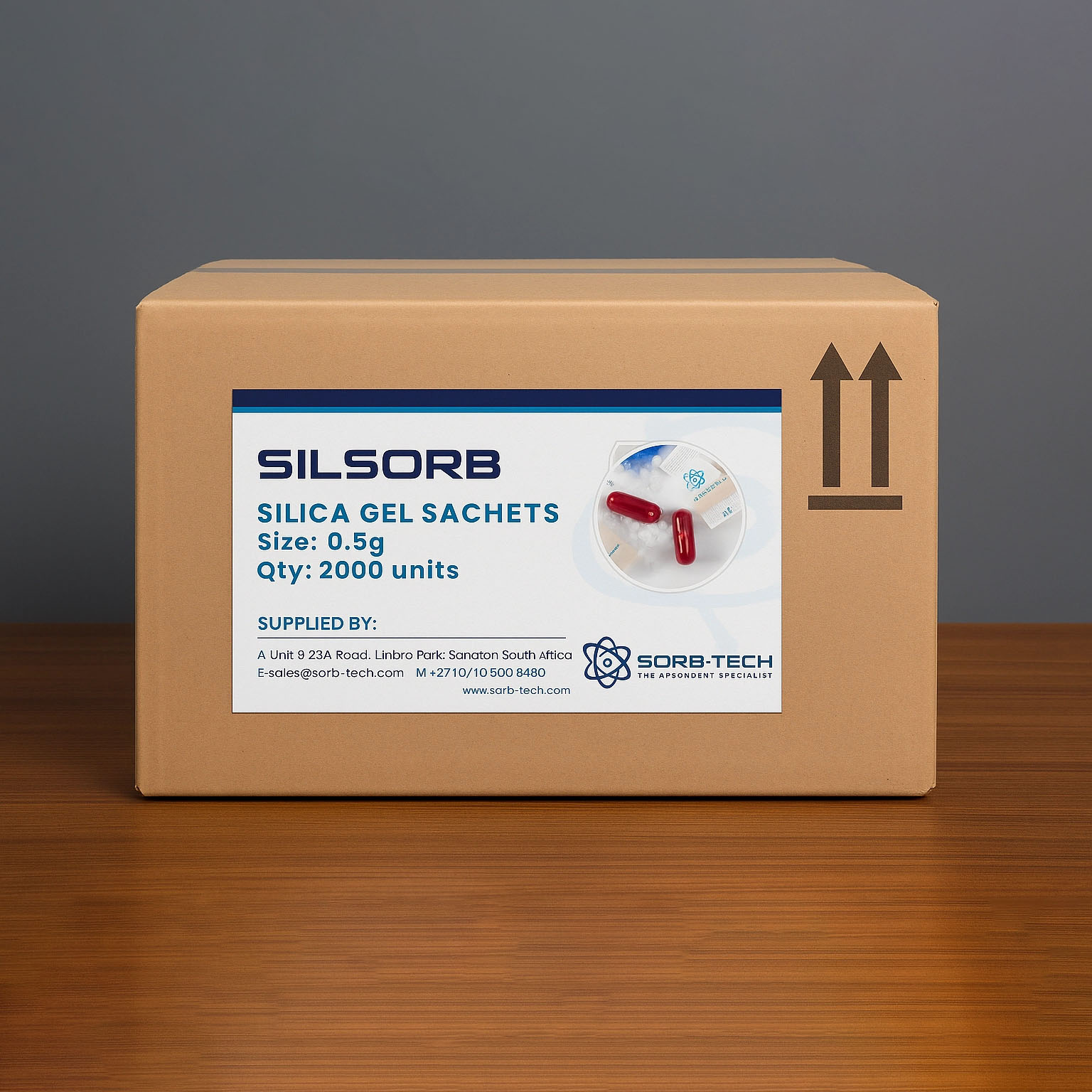silica gel sachets mini box 05g x 2000