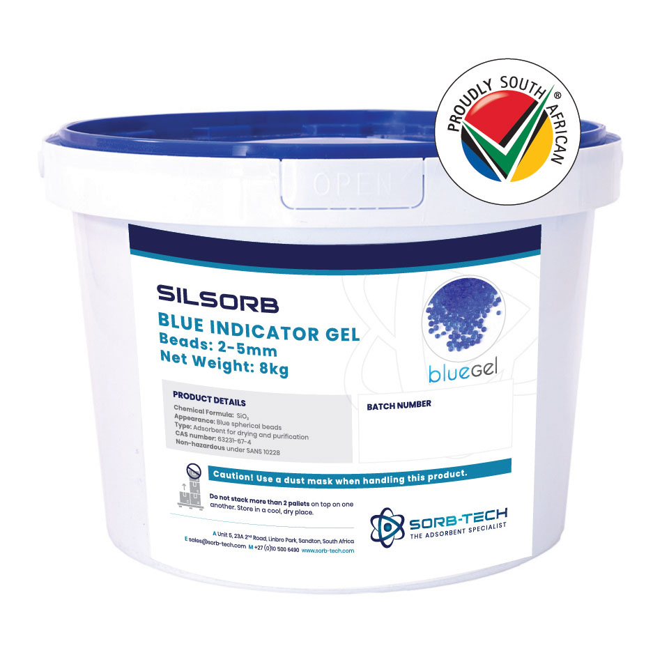 blue silica gel beads 8kg bucket 2 5mm